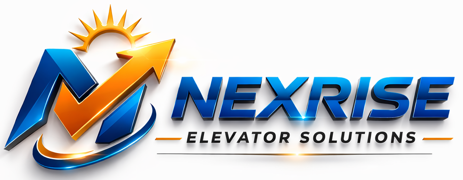 NEXRISE Elevator Solutions Logo — Ghana